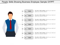 People skills showing business employee sample of ppt
