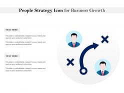 People strategy icon for business growth