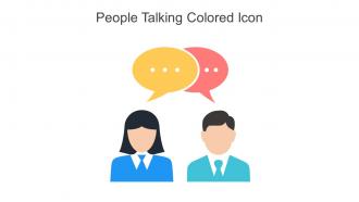 People Talking Colored Icon In Powerpoint Pptx Png And Editable Eps Format