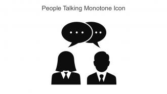 People Talking Monotone Icon In Powerpoint Pptx Png And Editable Eps Format
