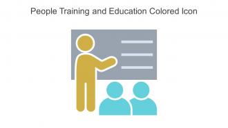 People Training And Education Colored Icon In Powerpoint Pptx Png And Editable Eps Format