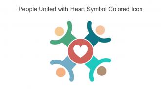 People United With Heart Symbol Colored Icon In Powerpoint Pptx Png And Editable Eps Format