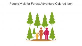 People Visit For Forest Adventure Colored Icon In Powerpoint Pptx Png And Editable Eps Format