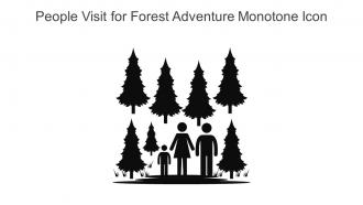 People Visit For Forest Adventure Monotone Icon In Powerpoint Pptx Png And Editable Eps Format