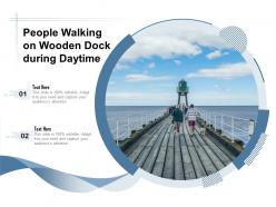 People walking on wooden dock during daytime