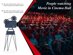 People watching movie in cinema hall