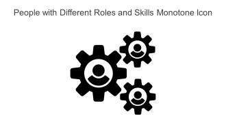 People With Different Roles And Skills Monotone Icon In Powerpoint Pptx Png And Editable Eps Format