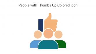 People With Thumbs Up Colored Icon In Powerpoint Pptx Png And Editable Eps Format