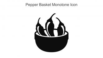 Pepper Basket Monotone Icon In Powerpoint Pptx Png And Editable Eps Format