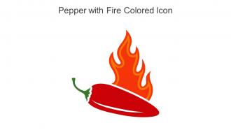 Pepper With Fire Colored Icon In Powerpoint Pptx Png And Editable Eps Format