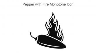 Pepper With Fire Monotone Icon In Powerpoint Pptx Png And Editable Eps Format