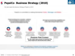 Pepsico company profile overview financials and statistics from 2014-2018