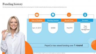 Pepsico Post IPO Investor Funding Elevator Pitch Deck Ppt Template Designed Colorful