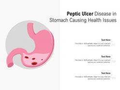 Peptic ulcer disease in stomach causing health issues