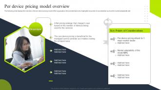 Per device pricing model overview tiered pricing model for managed service