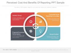 Perceived cost and benefits of reporting ppt sample