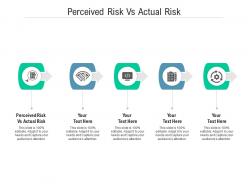 Perceived risk vs actual risk ppt powerpoint presentation portfolio graphic images cpb