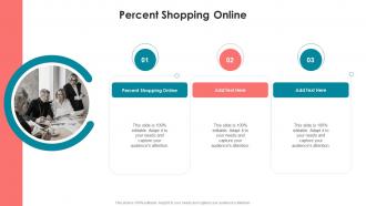 Percent Shopping Online In Powerpoint And Google Slides Cpb