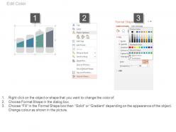 Percentage bar graph for comparison analysis powerpoint slides