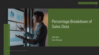 Percentage Breakdown Of Sales Data PPT Outline AT