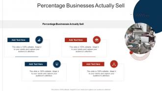 Percentage Businesses Actually Sell In Powerpoint And Google Slides Cpb