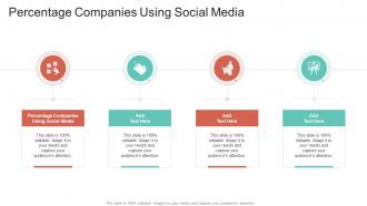 Percentage Companies Using Social Media In Powerpoint And Google Slides Cpb