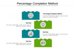 Percentage completion method ppt powerpoint presentation gallery cpb