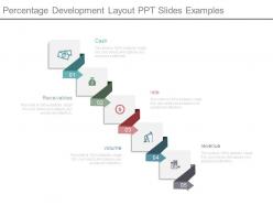 Percentage development layout ppt slides examples