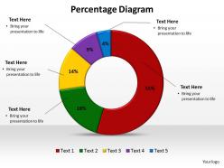 Percentage diagram data driven pie chart powerpoint diagram templates graphics 712