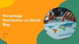 Percentage Distribution On World Map PPT Guidelines AT