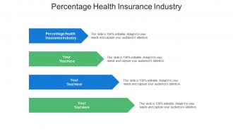 Percentage health insurance industry ppt powerpoint presentation layouts cpb