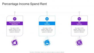 Percentage Income Spend Rent In Powerpoint And Google Slides Cpb