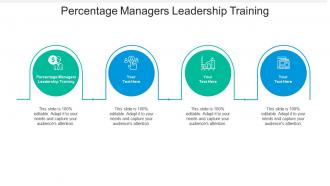 Percentage managers leadership training ppt powerpoint presentation infographic cpb