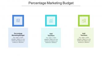 Percentage Marketing Budget In Powerpoint And Google Slides Cpb