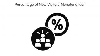 Percentage Of New Visitors Monotone Icon In Powerpoint Pptx Png And Editable Eps Format