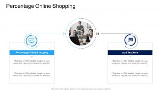 Percentage Online Shopping In Powerpoint And Google Slides Cpb