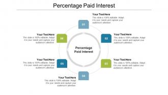 Percentage paid interest ppt powerpoint presentation gallery icon cpb