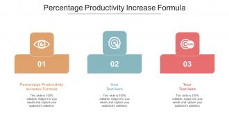 Percentage productivity increase formula ppt powerpoint presentation layouts inspiration cpb