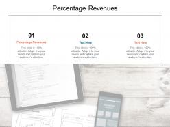 Percentage revenues ppt powerpoint presentation professional graphics cpb