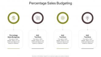 Percentage Sales Budgeting In Powerpoint And Google Slides Cpb