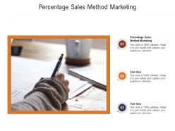 Percentage sales method marketing ppt powerpoint presentation slides graphics cpb