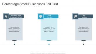 Percentage Small Businesses Fail First In Powerpoint And Google Slides Cpb