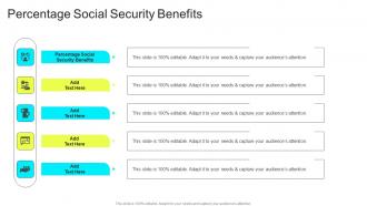 Percentage Social Security Benefits In Powerpoint And Google Slides Cpb