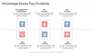 Percentage Stocks Pay Dividends In Powerpoint And Google Slides Cpb