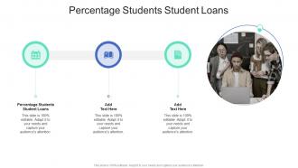 Percentage Students Student Loans In Powerpoint And Google Slides Cpb