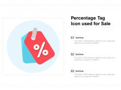 Percentage tag icon used for sale