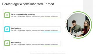 Percentage Wealth Inherited Earned In Powerpoint And Google Slides Cpb