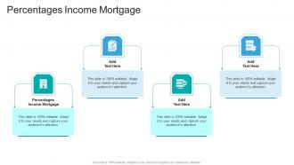 Percentages Income Mortgage In Powerpoint And Google Slides Cpb