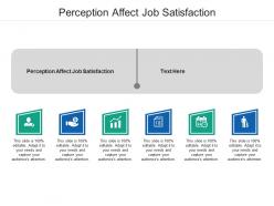 Perception affect job satisfaction ppt powerpoint presentation slides demonstration cpb