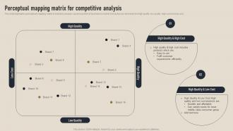 Perceptual Mapping Matrix For Competitive Business Competition Assessment Guide MKT SS V